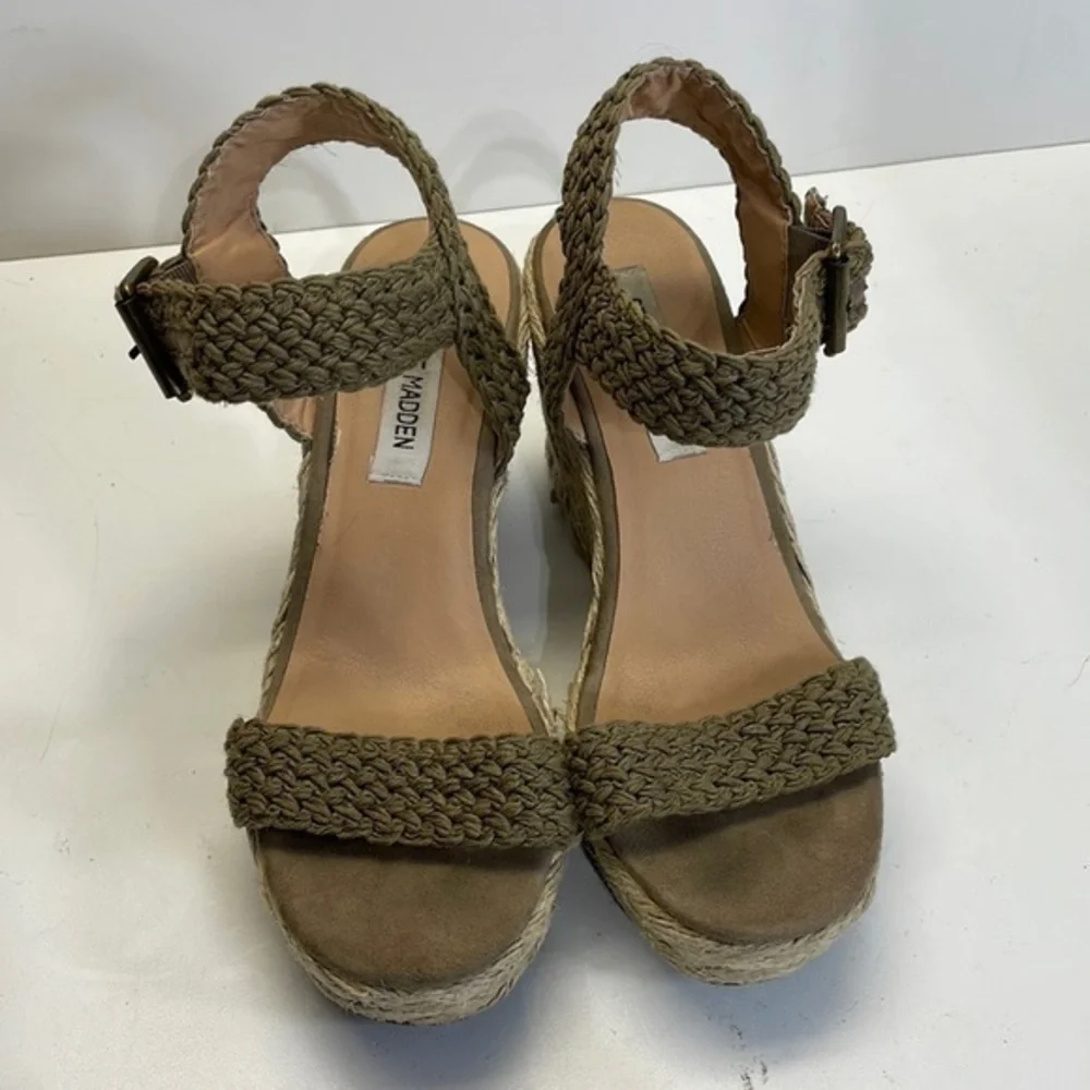 Steve Madden, brussel style, rope wedge heeled sandal